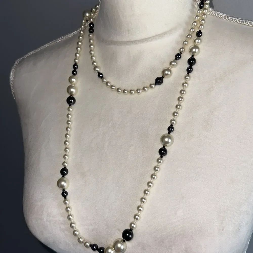 Faux Pearl Strand Necklace!